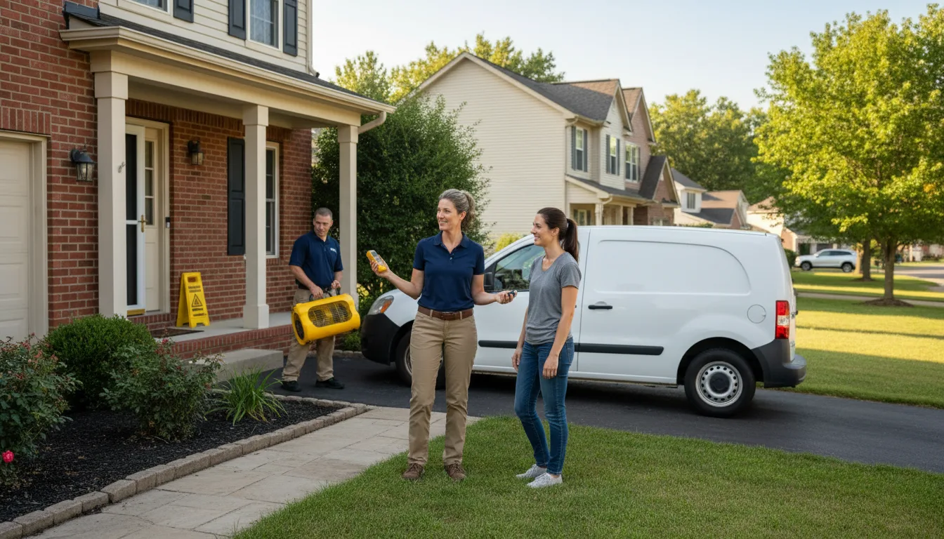 Residential water damage restoration in Trout, LA